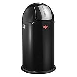 Wesco - Poubelle Pushboy 50 L Noire