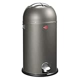 Wesco Kickmaster Poubelle Acier inoxydable Gris anthracite 33 litres